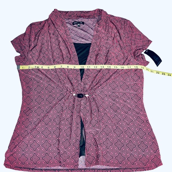 Cosmo Co Knit Stretchy Shirt Sz L - Picture 6 of 6